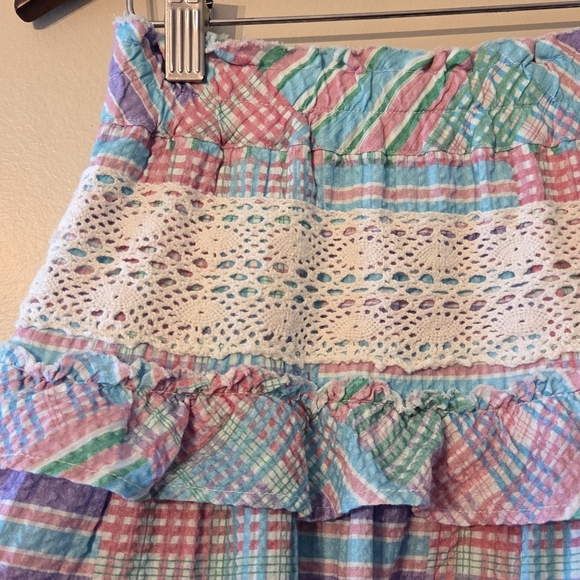 Loveshackfancy Women's Corbett Mini Skirt in Candyland Multicolor Size XS - Picture 5 of 9